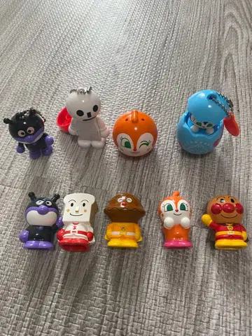 호빵맨 5체 세트 세균맨 짤랑이 카레빵맨