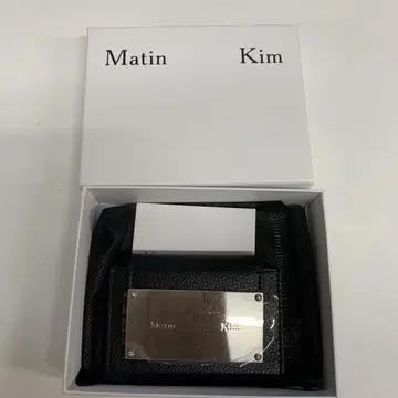 Matin Kim 블랙 가죽 명함지갑
