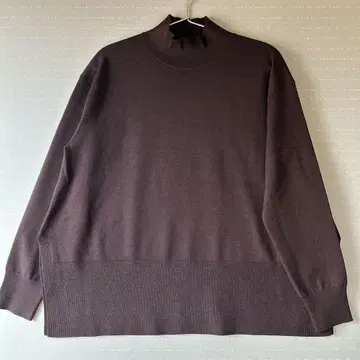 UNITEDARROWS 다크 브라운 하이넥 긴팔 스웨터 미사용 새상품