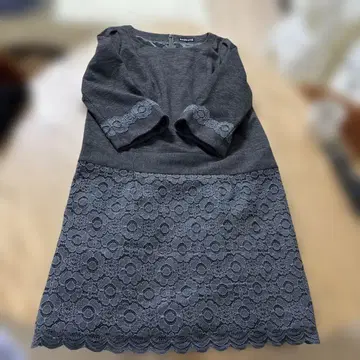 다크 그레이 레이스 장식 원피스 컨디션 최상