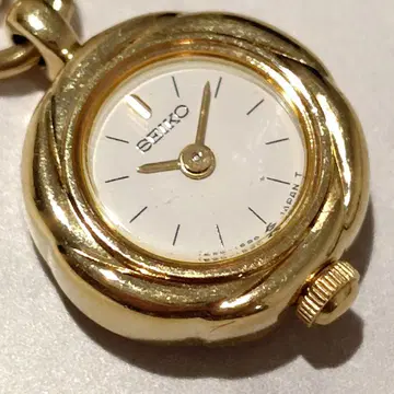 작동 확인 완료 세이코 SEIKO 브로치형 시계 쿼츠 시계 액세서리