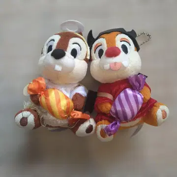 디즈니 리조트 할로윈 칩 & 데일 인형 배지