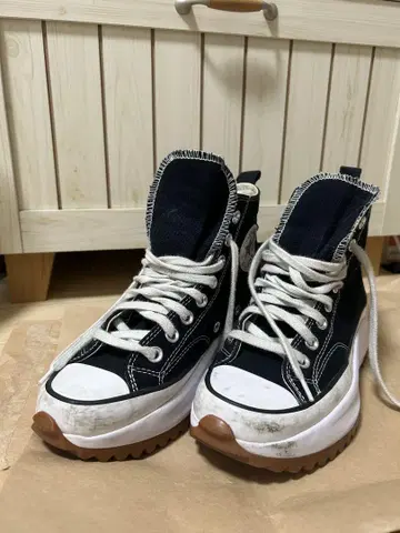 한국 한정판 converse 란스타 하이크 24.5cm 통굽 하이컷