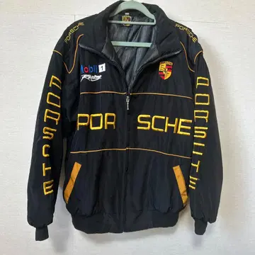 Porsche 자수 장식 블루종 블랙