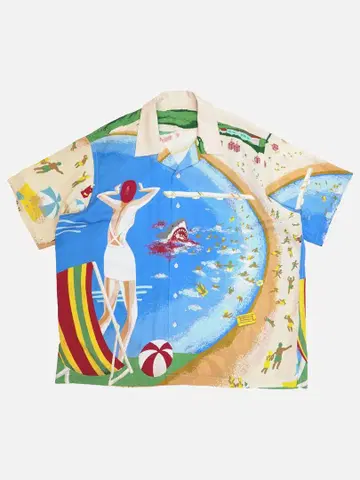 [ 새상품 ] DAN 알로하 셔츠 Shark Aloha Shirt