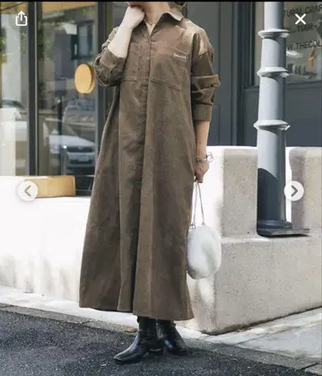 [ 미사용 ] 앤디콜 코듀로이 원피스