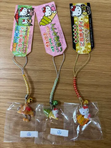 지역 한정 키티 교토 한정판 3개 세트 (야쓰하시 말차 소프트 금각사)