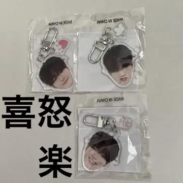TREASURE 재혁 캡슐 토이 가챠가챠 얼굴 아크릴 키링 희로애락