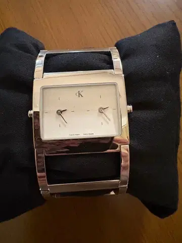 Calvin Klein 쿼츠 손목시계 실버 더블 페이스