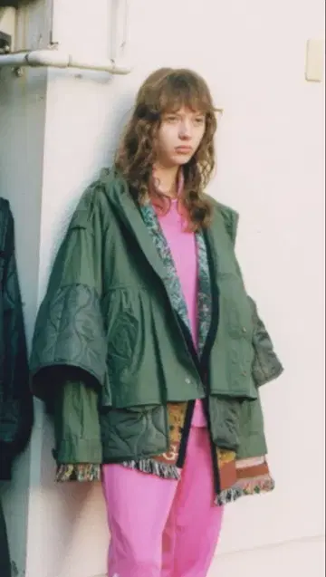 77circa 퀼팅 자켓 밀리터리