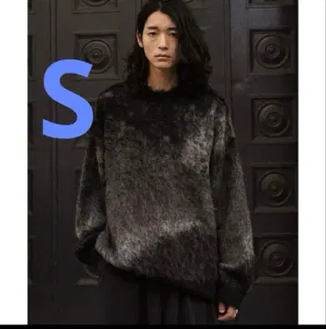 WYM 모헤어 블렌드 자카드 섀기 니트 S