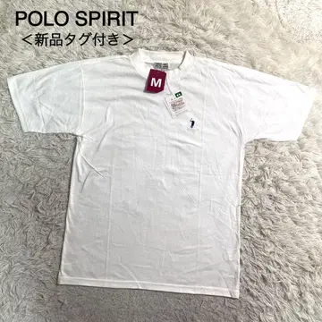 POLO SPIRIT 화이트칼라 로고 자수 T셔츠