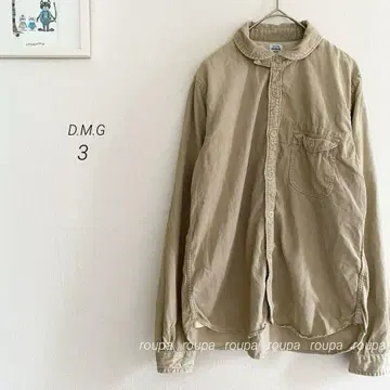 D.M.G 둥근 카라 코듀로이 블라우스 242h