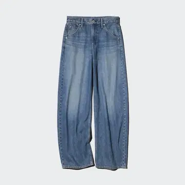 UNIQLO 배기 커브 청바지 22cm