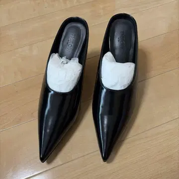 블랙 스틸레토 펌프스 S 사이즈