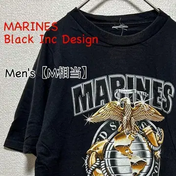HA271 MARINES 블랙 Inc 디자인 티셔츠 [ M ] 블랙 컬러