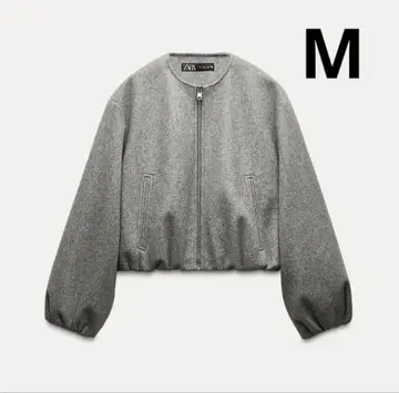 소프트 봄버 자켓 ZARA 자라 M 그레이 3046/274