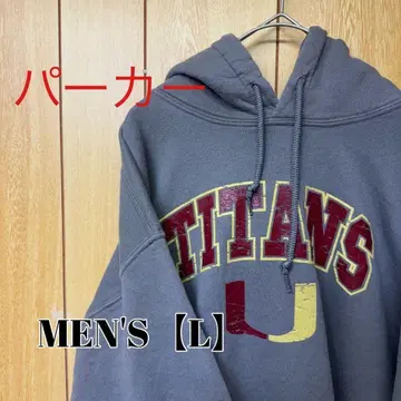 TQ115 [미국 수입] TITANS 후드티 [남성용 L 상당] 그레이