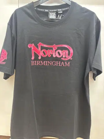 Norton 티셔츠 블랙 핑크 로고
