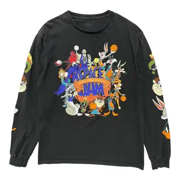 스페이스 잼 루니툰 캐릭터 코튼 긴팔 T셔츠 롱티