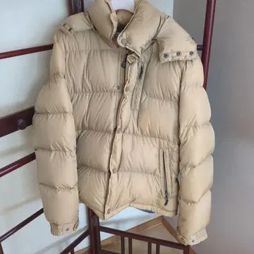 CAMP7 후드 부착 다운 자켓 X-LARGE 베이지