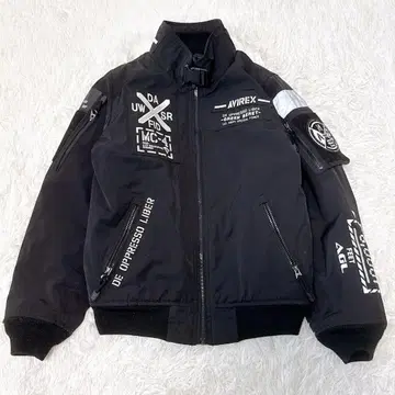 새상품급 AVIREX MA-1 플라이트 자켓 HALO 발수 블랙 M