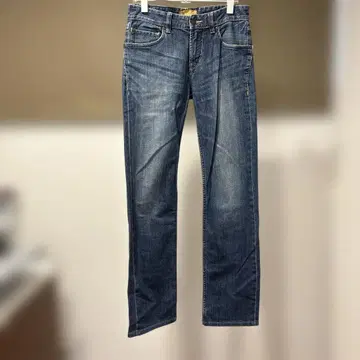 스트레이트 데님 다크 블루