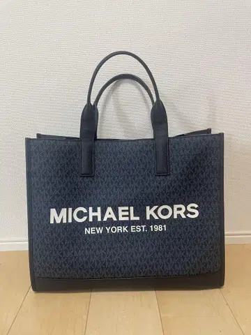 MICHAEL KORS 네이비 토트백