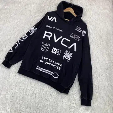 [ RVCA ] 루카 (M) 로고 프린트 후드 맨투맨