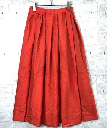 IENA 구제 의류 허리밴딩 양 사이드 슬릿 볼륨 플레어 롱 스커트