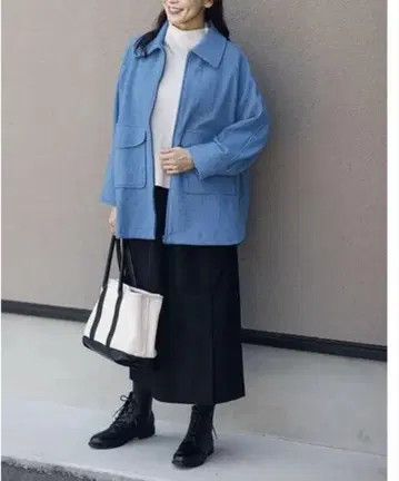 [ 새상품급 ] 리라시크 소프트 멜톤 코트 아우터