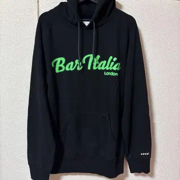 sacai Bar Italia London 후드티 블랙 사이즈 4