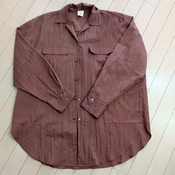 6(ROKU) NYLON SILK BIG SHIRT 36