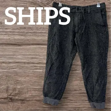 새상품급 SHIPS 그레이 캐주얼 팬츠 울 혼방
