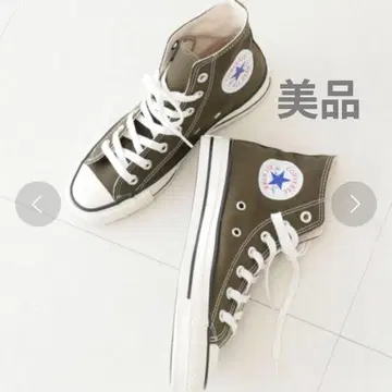 컨버스 하이컷 스니커즈 카키 올리브