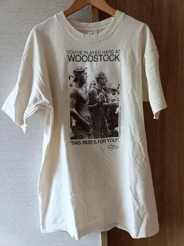구제 의류 T셔츠 우드스탁 woodstock 1994 락 페스티벌
