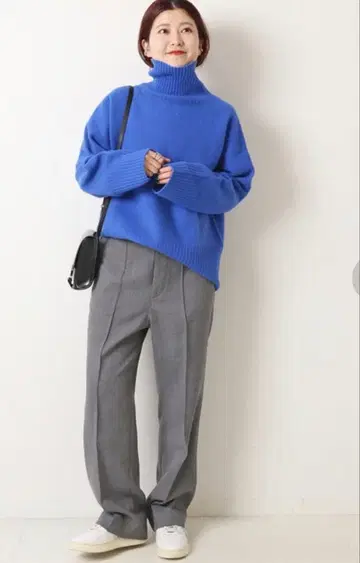 스픽 앤 스팬 하이브리드 더블 크로스 스트레이트 팬츠 그레이 36