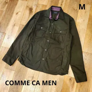 새상품급 꼼사맨 셔츠 자켓 올리브 카키 M 아우터