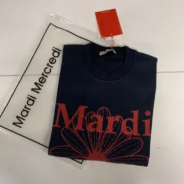 Mardi 플라워 프린트 트레이닝복 네이비