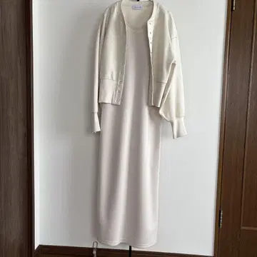 아이보리 셋업 코튼 혼방