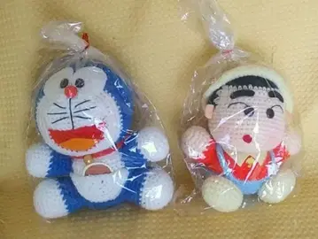 도라에몽 & 짱구는 못말려(크레용 신짱) 뜨개 인형