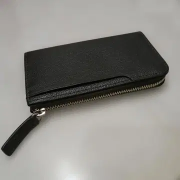 가죽 코인 케이스 지퍼식 짙은 녹색