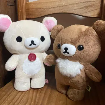 세우는 갈색 고구마와 세우는 코리락쿠마