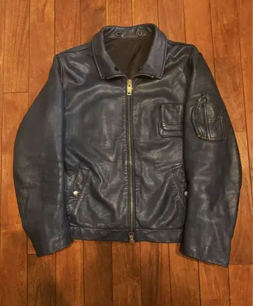 프랑스 공군 가죽 파이롯트 자켓 M 사이즈