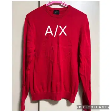 새상품급 A/X 아르마니 익스체인지 로고 면 스웨터 남녀 공용