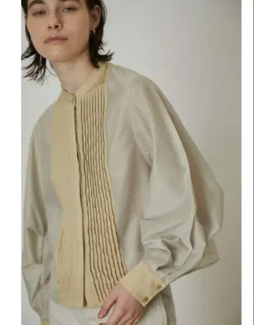 RIM.ARK 림아크 Sheer sleeve pintuck SHIRTS