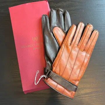 이탈리아제 MARCO AURELIO 가죽 장갑 브라운