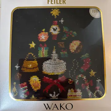 새상품 페이 와코 wako 손수건 WAKO TREE 블랙