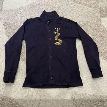 Rowing Blazers 뱀 자수 네이비 가디건