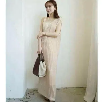 acka half mesh knit one piece